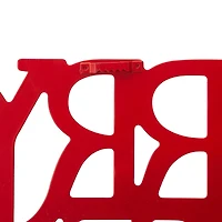 Glitzhome® 24" Red Merry Christmas Metal Wall Décor