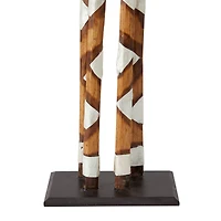 Brown Albizia Bohemian Sculpture, 11" x 11" x 6"