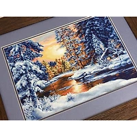 Luca-S Winter Landscape Counted Cross Stitch Kit