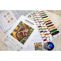 Letistitch Santa's Rest by the Chimney Counted Cross Stitch Kit