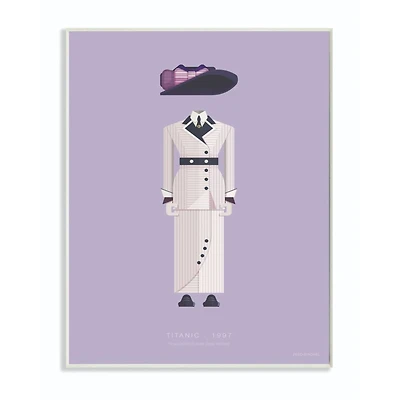 Stupell Industries Titanic Minimalist Illustration Wooden Wall Plaque