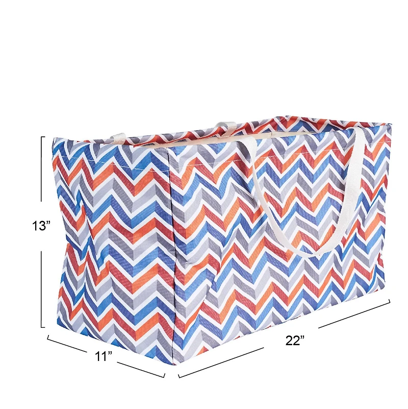 Household Essentials Krush® Chevron Canvas Utility Tote