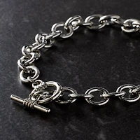 7.5" Rhodium Cable Charm Bracelet by Bead Landing™