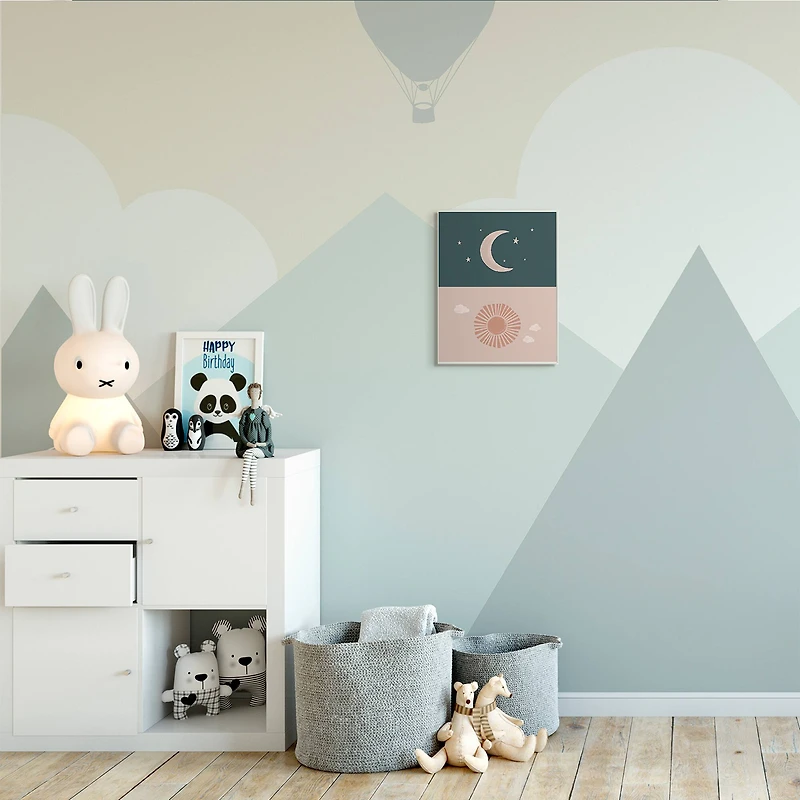 Stupell Industries Night Sky over Sunny Day Muted Tones Wall Plaque