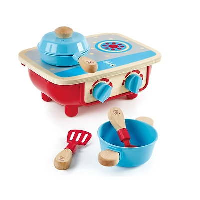 Hape Kid's Wooden Toddler Cooking Set