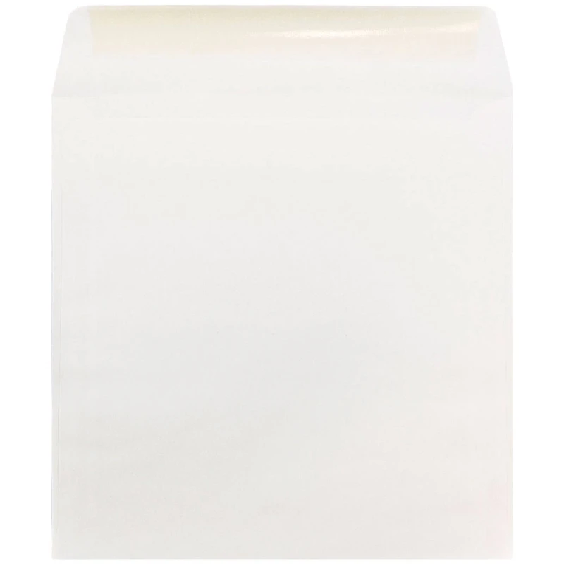 JAM Paper 10" x 10" Large White Square Invitation Envelopes