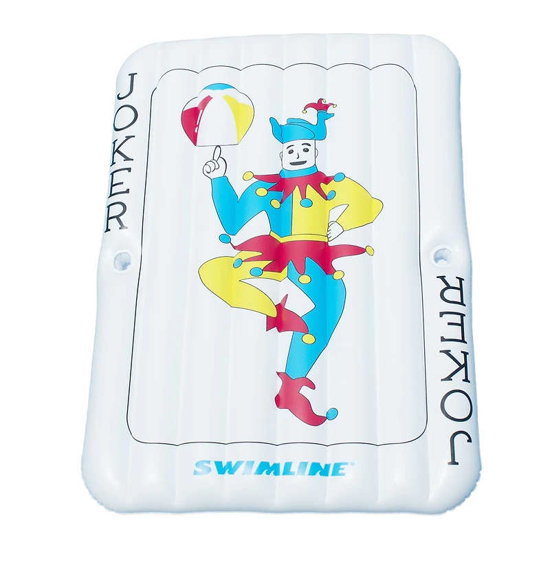 Swimline 6ft. Inflatable Joker Playing Card Pool Mattress