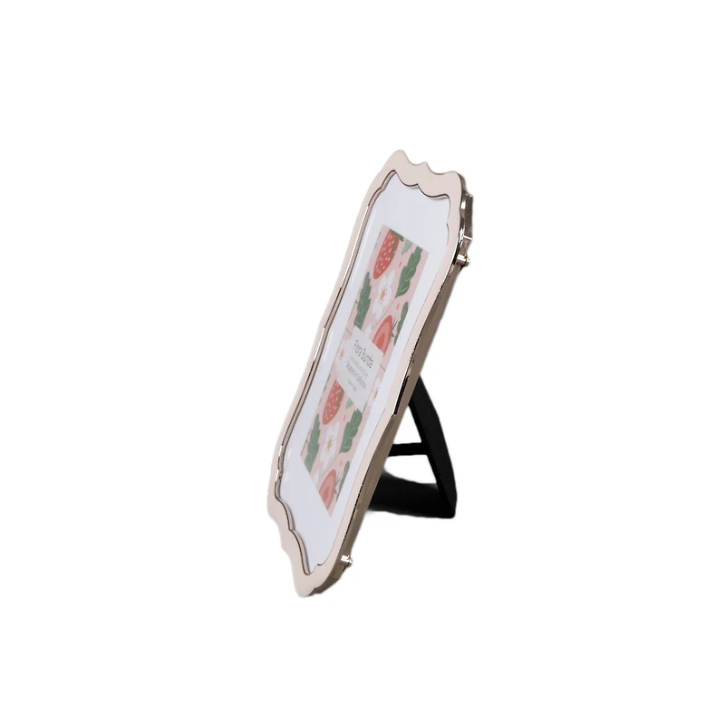 Flora Bunda Gallery 4" x 6" Vintage Rectangle Edge Zinc Alloy Picture Frame