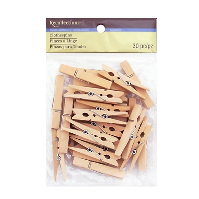 12 Packs: 30 ct. (360 total) Medium Clothespins by Recollections™