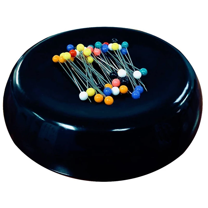 Blue Feather Grabbit® Black Magnetic Pincushion