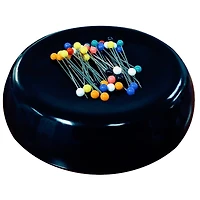 Blue Feather Grabbit® Black Magnetic Pincushion