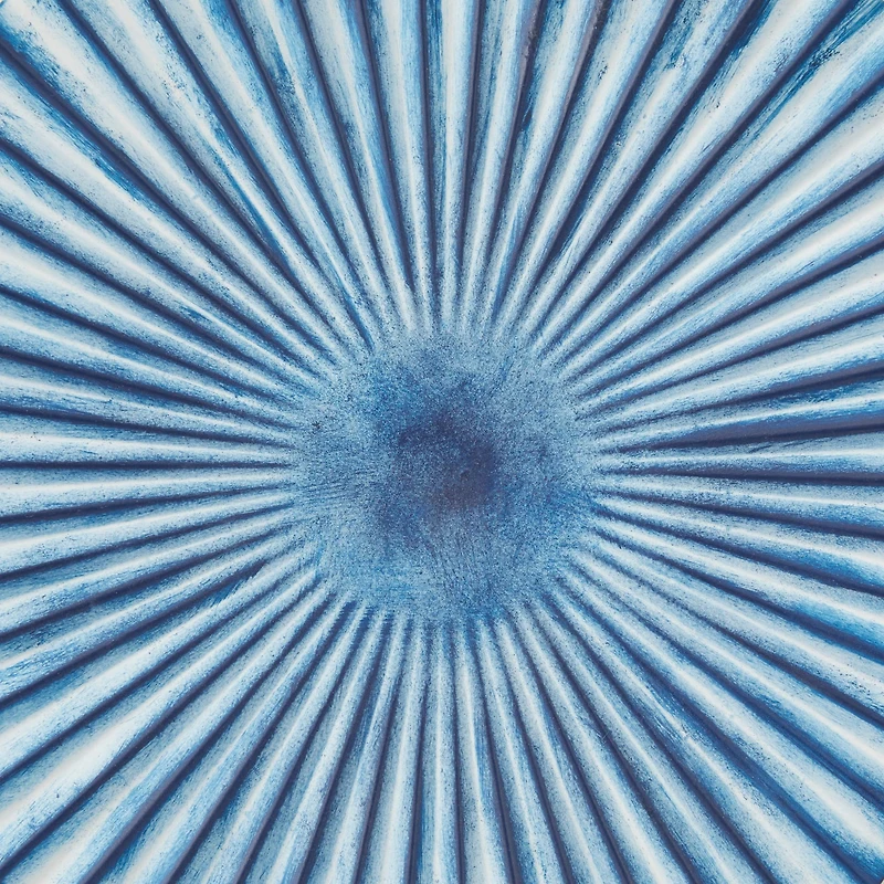 Blue Wood Coastal Abstract Art Wall Decor, Set of 4 16" x 16"