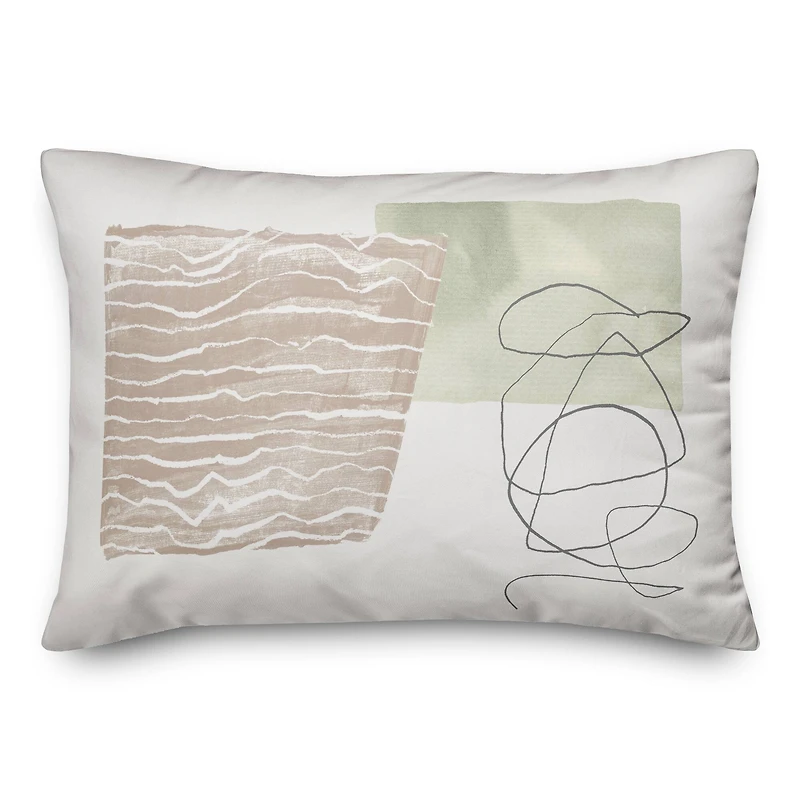 Chic Urban Abstract I 14" x 20" Throw Pillow