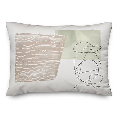 Chic Urban Abstract I 14" x 20" Throw Pillow