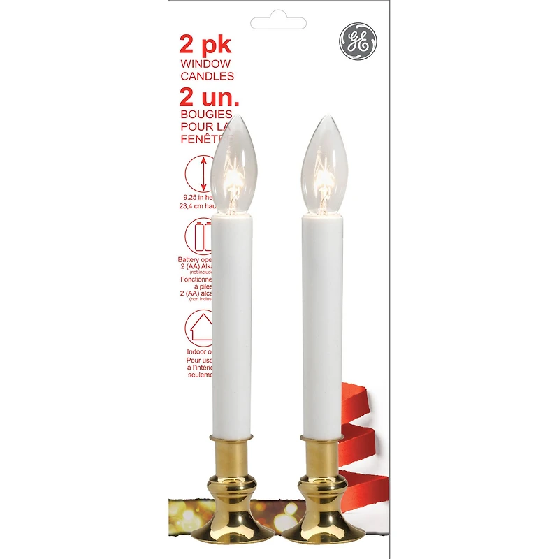 GE Holiday Classics® Window Candles, 2ct.