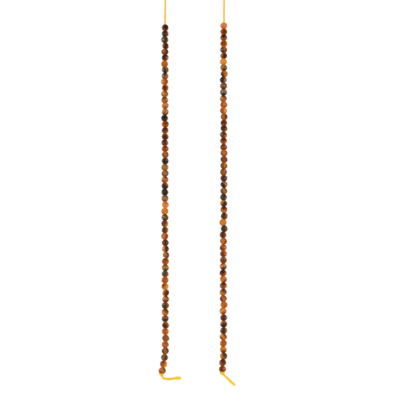 Tiger's Eye Faceted Round Beads, 2mm by Bead Landing™