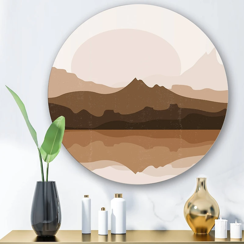 Designart - Minimalist Terracotta Landscape