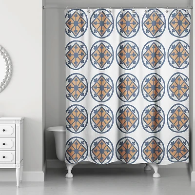 Colorful Tile 71" x 74" Shower Curtain