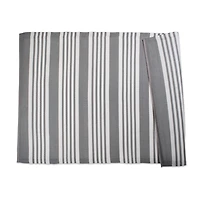 DII® Gray Multi Stripe Outdoor Rug, 4ft x 6ft.