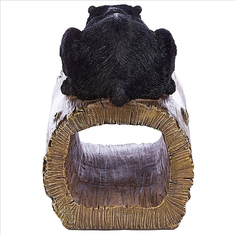 Design Toscano 9" Black Bear Gutter Guardian Downspout Statue