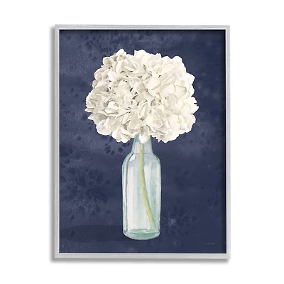 Stupell Industries White Floral Bouquet In Bottle Painting Framed Wall Art