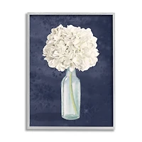 Stupell Industries White Floral Bouquet In Bottle Painting Framed Wall Art
