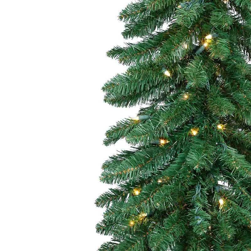 6ft. Pre-Lit Alpine Artificial Christmas Tree, Clear Lights