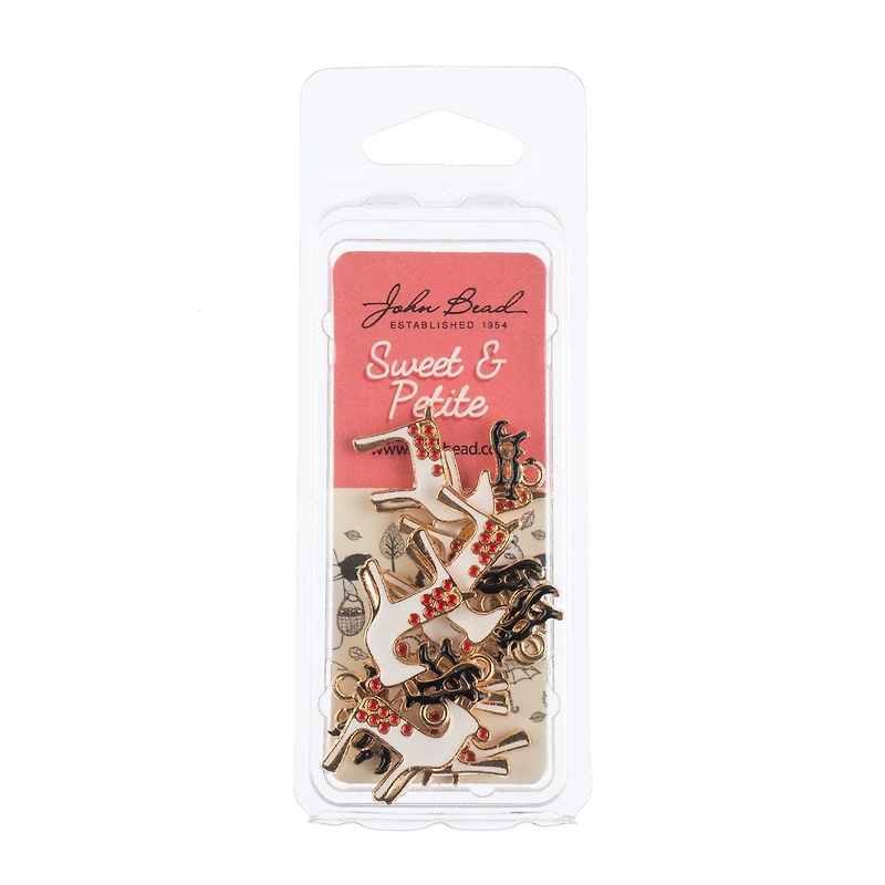 John Bead Sweet & Petite Reindeer Holiday Charms, 8ct.
