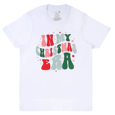 White Christmas Era Adult Crew Neck T-Shirt by Celebrate It