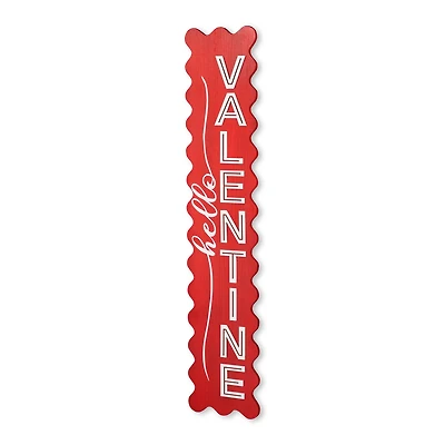 Glitzhome® 39.25" Wooden Hello Valentine Porch Décor