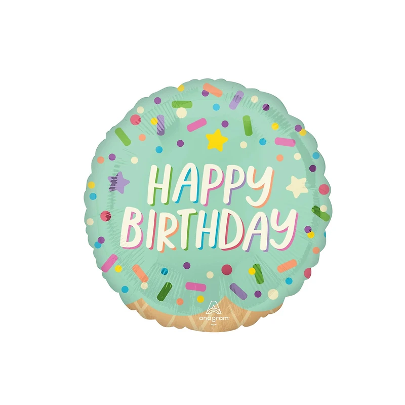 17" Ice Cream Party Birthday Foil Balloon