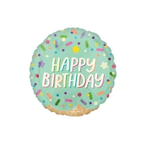 17" Ice Cream Party Birthday Foil Balloon
