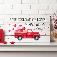 Glitzhome® 24" Wooden Valentine's Truck Wall Sign