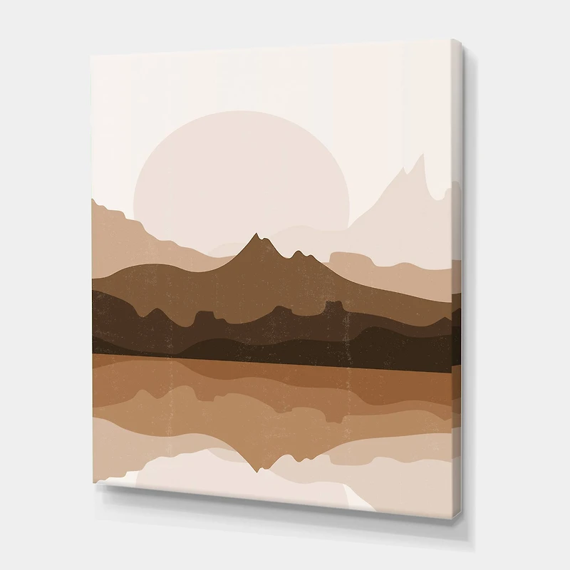 Designart - Minimalist Terracotta Landscape