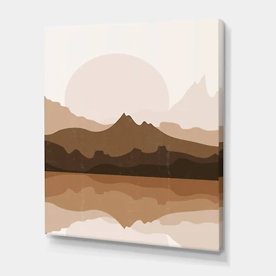 Designart - Minimalist Terracotta Landscape