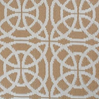 DII® Taupe Infinity Circle Outdoor Rug, 4ft. x 6ft.