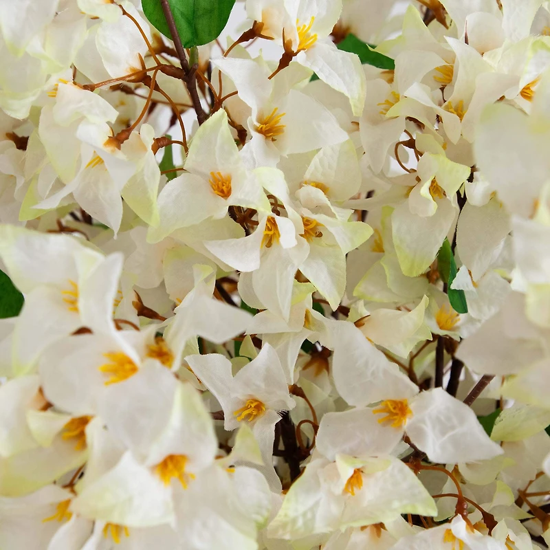 2.5ft. White Bougainvillea Arrangement in Glass Vase