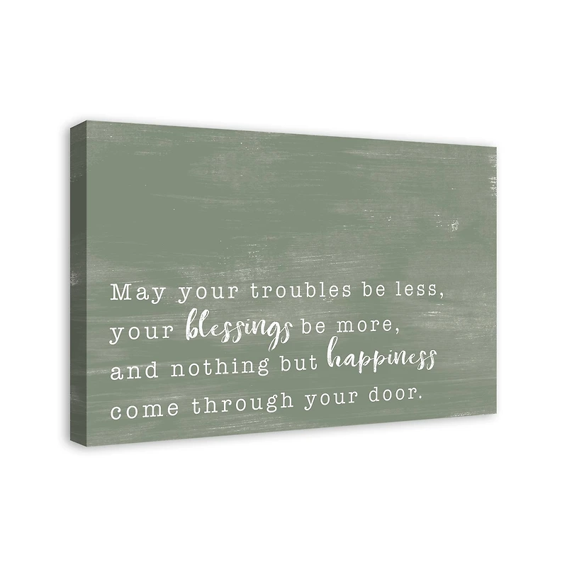 Troubles Be Less 30" x 20" Canvas Wall Art