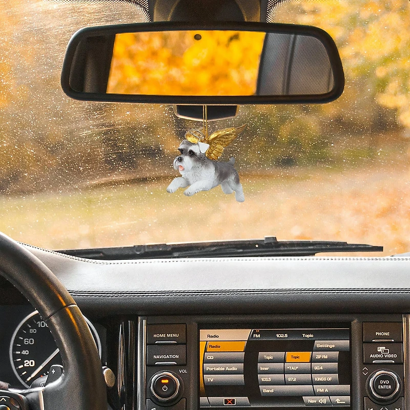 Design Toscano Honor the Pooch Mini Schnauzer Angel Ornament