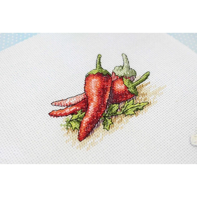 MP Studia Red Pepper Cross Stitch Kit