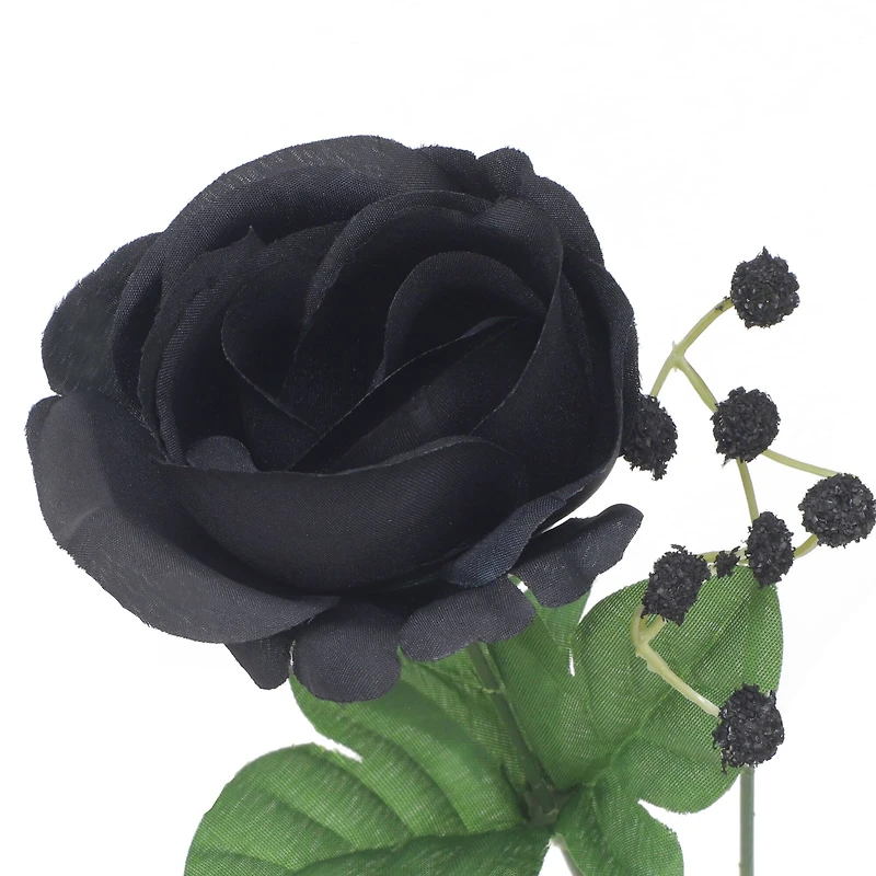 13" Rose & Baby's Breath Bush by Ashland