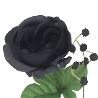 13" Rose & Baby's Breath Bush by Ashland