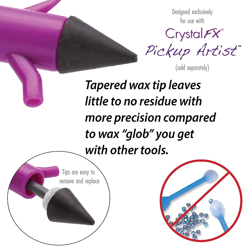 The Beadsmith® CrystalFX® Pickup Artist® Replacement Tips, 2ct.