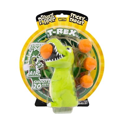 T-Rex Squeeze Popper with Sticky Target