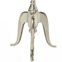 22" Silver Aluminum Traditional Accent Table