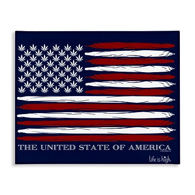 Stupell Industries Herb America Flag Canvas Wall Art