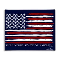 Stupell Industries Herb America Flag Canvas Wall Art