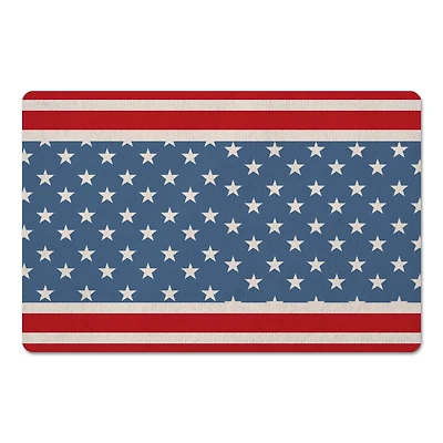 Designs Direct Red & Blue Stars & Stripes Floor Mat