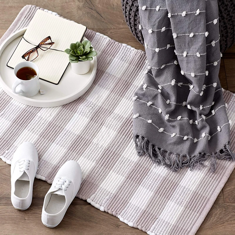 DII® Buffalo Check Rag Rug