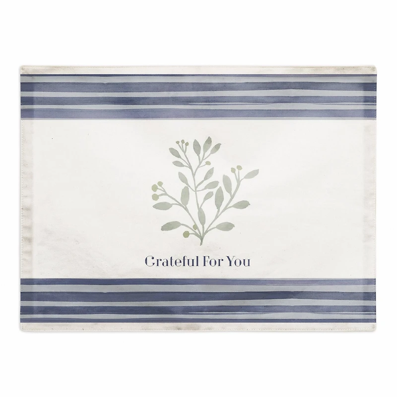 Grateful for You 14" x 18" Cotton Twill Placemat